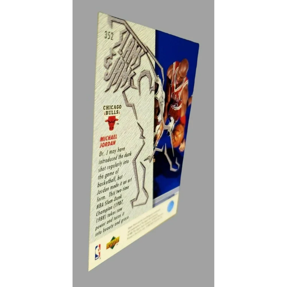 1995-96 Upper Deck MICHAEL JORDAN NBA SLAM & JAMS ACTION Card #352 CHICAGO BULLS